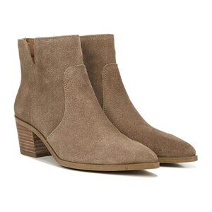 Franco Sarto Western Suede Tan Booties - Shaina Birchwood Size: 7.5 M NEW